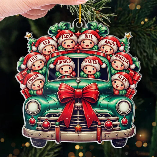 Family Over Everything - Family Personalized Custom Ornament - Acrylic Custom Shaped - Christmas Gift For Family Members