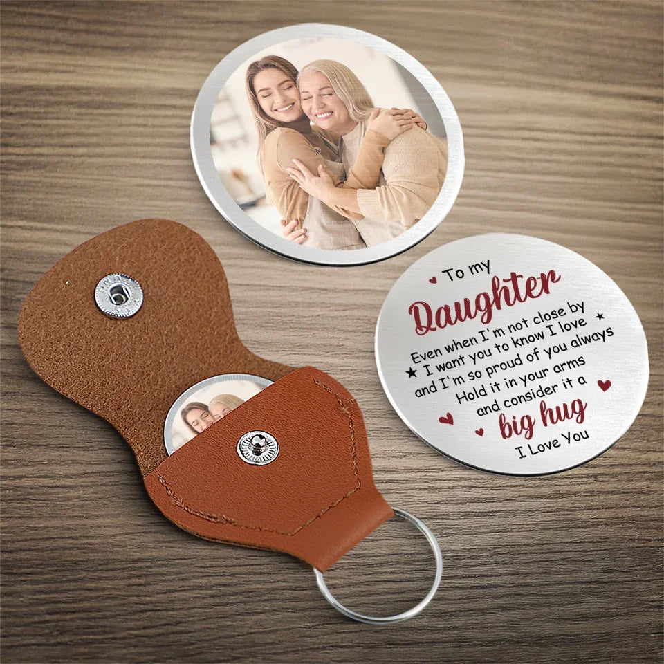 Custom Photo I Love You And I’m So Proud Of You - Family Personalized Custom Pocket Hug - Gift For Son, Daughter, Grandson, Granddaughter