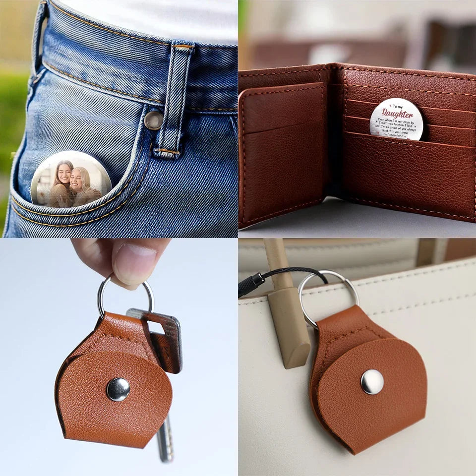 Custom Photo I Love You And I’m So Proud Of You - Family Personalized Custom Pocket Hug - Gift For Son, Daughter, Grandson, Granddaughter