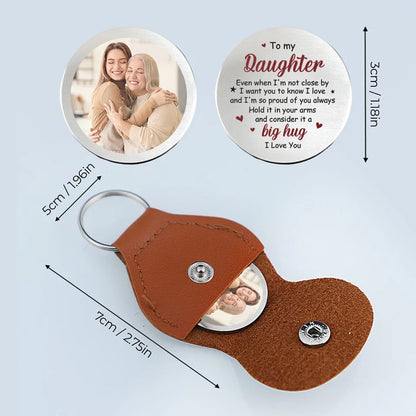 Custom Photo I Love You And I’m So Proud Of You - Family Personalized Custom Pocket Hug - Gift For Son, Daughter, Grandson, Granddaughter