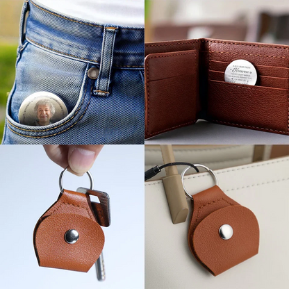 Custom Photo Pocket Hug - Personalized Memorial Sympathy Gifts For Loss Of Mom, Dad - A Beautiful Soul, Forever Cherished