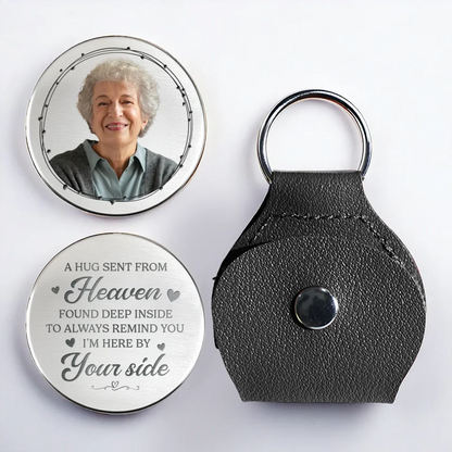 Custom Photo Pocket Hug - Personalized Memorial Sympathy Gifts For Loss Of Mom, Dad - A Beautiful Soul, Forever Cherished