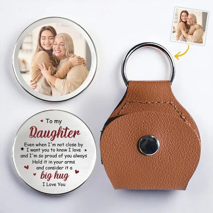 Custom Photo I Love You And I’m So Proud Of You - Family Personalized Custom Pocket Hug - Gift For Son, Daughter, Grandson, Granddaughter