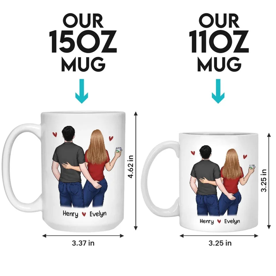 You Give Love A Special Meaning - Couple Personalized Custom Mug - Gift For Husband Wife, Anniversary