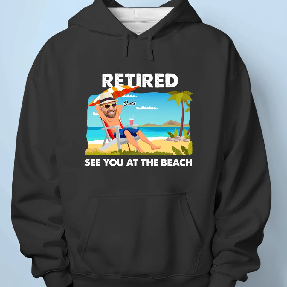Custom Photo See You At The Beach - Personalized Custom Unisex T-shirt, Premium T-shirt, Hoodie - Appreciation, Retirement Gift For Coworkers, Work Friends, Colleagues, Family Members