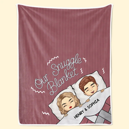 Our Cozy Corner - Couple Personalized Custom Blanket - Gift For Husband Wife, Anniversary