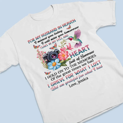 Missing You Every Day, Loving You Always - Memorial Personalized Custom Unisex T-shirt, Premium T-shirt, Hoodie - Sympathy Gift For Family Members