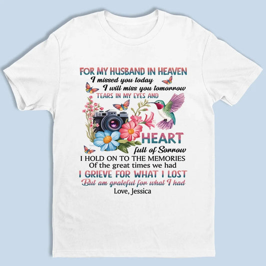 Missing You Every Day, Loving You Always - Memorial Personalized Custom Unisex T-shirt, Premium T-shirt, Hoodie - Sympathy Gift For Family Members