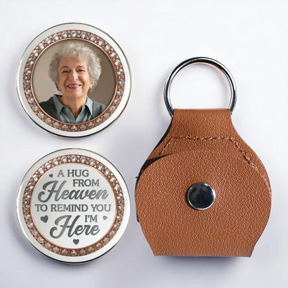 Custom Photo Pocket Hug - Personalized Memorial Sympathy Gifts For Loss Of Mom, Dad - In My Heart, Always With You