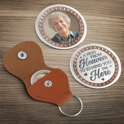 Custom Photo Pocket Hug - Personalized Memorial Sympathy Gifts For Loss Of Mom, Dad - In My Heart, Always With You