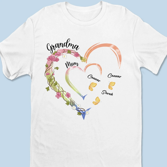 Family Is Where Love Is Endless - Family Personalized Custom Unisex T-shirt, Premium T-shirt, Hoodie - Gift For Mom, Grandma