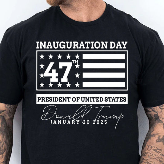 Election Inauguration Day, Trump 47th President Shirt, President Trump Won Shirt Dark T1698 - GOP