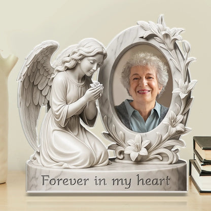 Custom Photo Your Love Is My Forever Light - Memorial Personalized Custom Acrylic Plaque Custom Shape - Sympathy Gift For Family Members