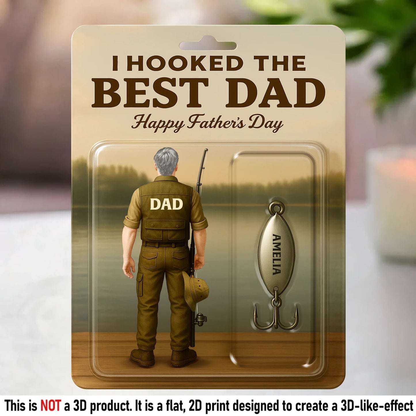 We Hooked The Best Dad - Family Personalized Custom Acrylic Plaque Custom Shape - Father's Day, Gift For Dad, Grandpa, Fishing Lovers, Fishermen