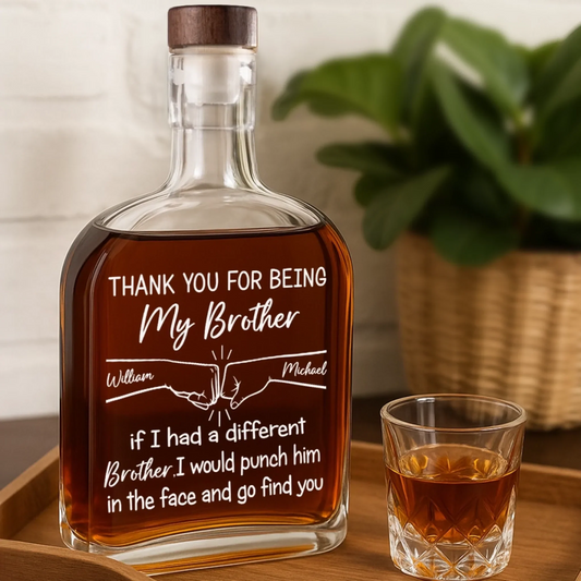 Custom Whiskey Bottle - Personalized Birthday Gifts For Mom, Dad, Brother, Sister, Best Friends - Always By Your Side