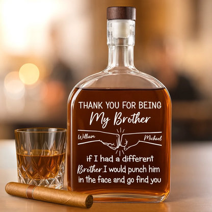Custom Whiskey Bottle - Personalized Birthday Gifts For Mom, Dad, Brother, Sister, Best Friends - Always By Your Side