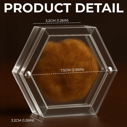 Custom Photo Pet Fur Keepsake - Personalized Pet Memorial Gifts For Dogs - Always In My Heart