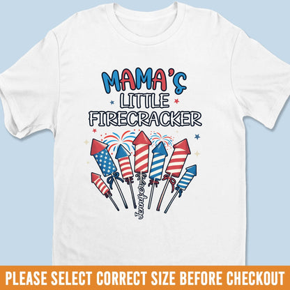Little Firecracker Vibes - Family Personalized Custom Unisex T-shirt, Premium T-shirt, Hoodie - 4th Of July, Gift For Mom, Grandma