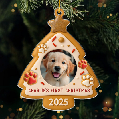 Custom Photo Acrylic Ornament - Personalized Christmas Birthday Gifts For Dog Cat Lovers, Dog Dad And Mom, Cat Owners - Santa, I’ve Been A Good Pup