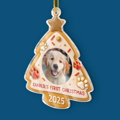 Custom Photo Acrylic Ornament - Personalized Christmas Birthday Gifts For Dog Cat Lovers, Dog Dad And Mom, Cat Owners - Santa, I’ve Been A Good Pup