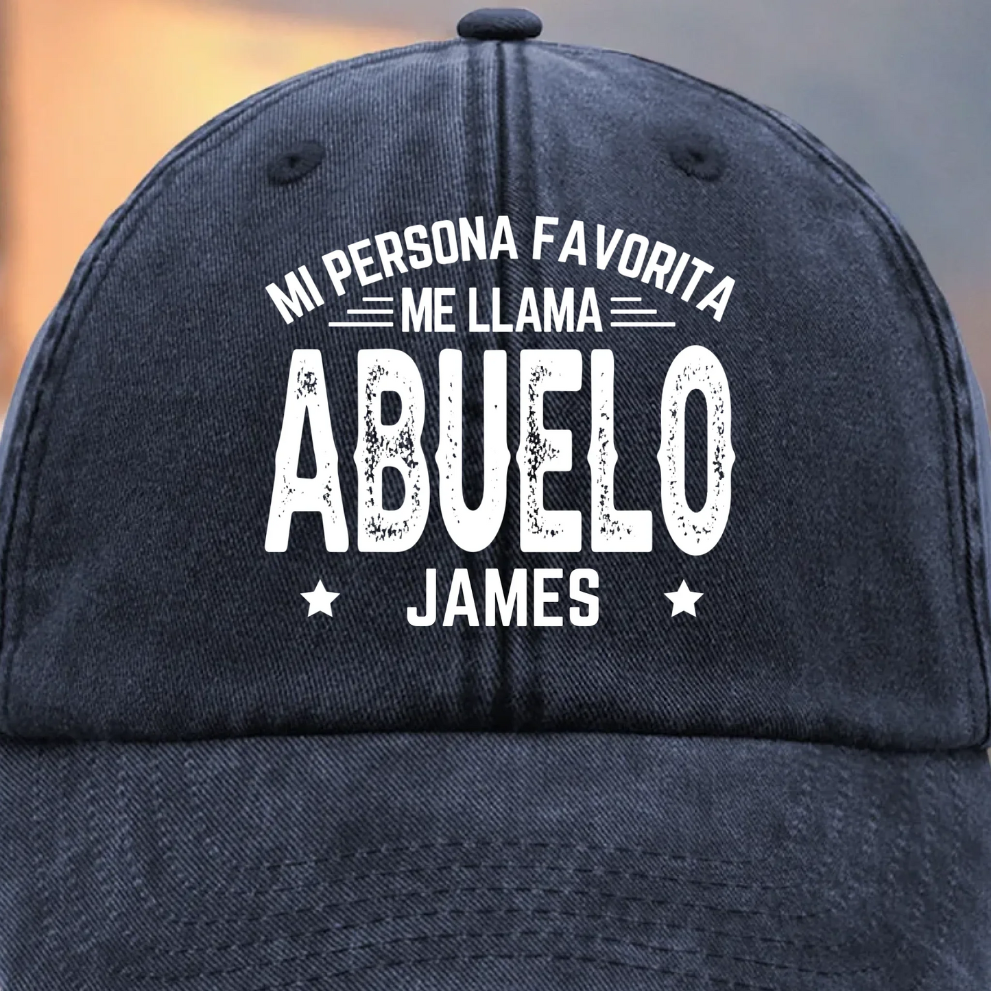 Gorra de Béisbol Personalizada de Mezclilla Vintage Lavada – Regalos de Cumpleaños Personalizados para Papá, Abuelo – La Paternidad Me Queda Bien