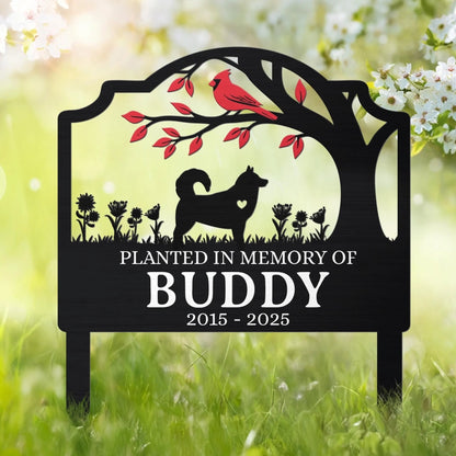 Custom Metal Garden Stake - Personalized Pet Memorial Sympathy Gifts For Dogs, Cats - Always Loved, Never Forgotten