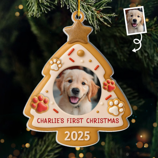 Custom Photo Acrylic Ornament - Personalized Christmas Birthday Gifts For Dog Cat Lovers, Dog Dad And Mom, Cat Owners - Santa, I’ve Been A Good Pup