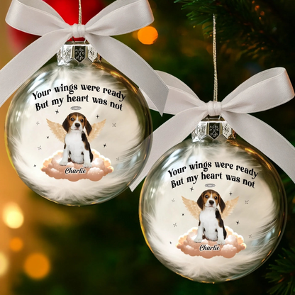 Angel Paws Watching Over Me - Personalized Ball Ornament