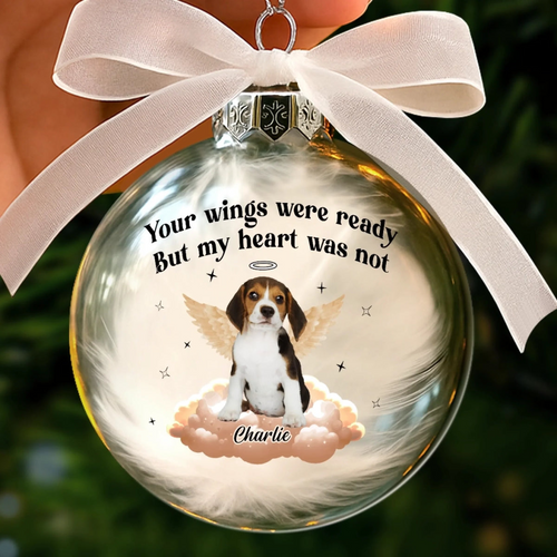 Angel Paws Watching Over Me - Personalized Ball Ornament