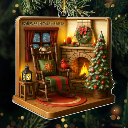 Custom Acrylic Ornament - Personalized Memorial Sympathy Gifts For Loss Of Mom, Dad - Never Truly Gone
