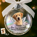 Custom Photo Ornament Ball - Personalized Pet Memorial Sympathy Gifts For Dogs, Cats - Until We Meet Again