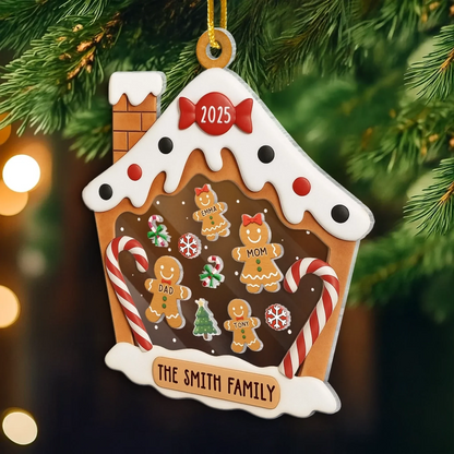 Custom Acrylic Ornament - Personalized Christmas Birthday Gifts For Mom, Dad, Kids - Our Cozy Little Christmas Cottage