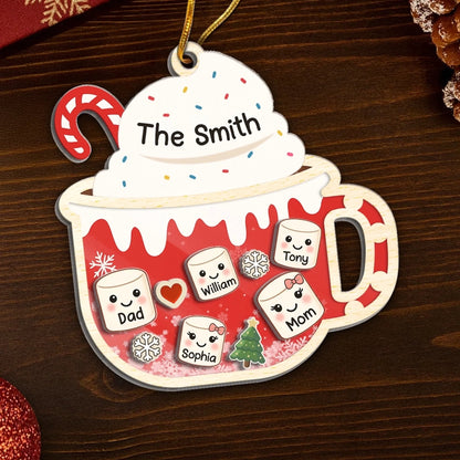 Custom Ornament - Personalized Christmas Birthday Gifts For Mom, Dad, Kids - Little Marshmallows, Big Love