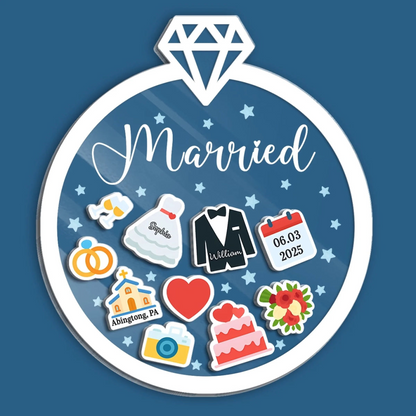 Our Forever Gift To Each Other - Personalized Acrylic Ornament