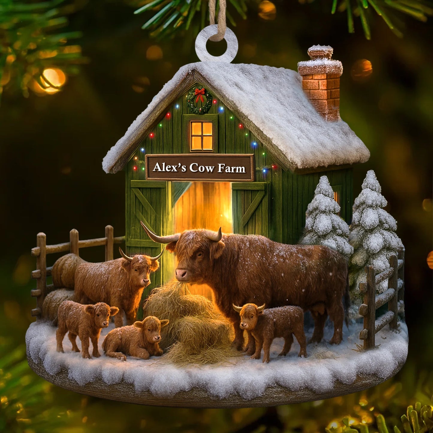 Gia Đình - Hồng Y Mẹ Bố Bà Ông Nội Hồng Y Vòng Tròn Trang Trí