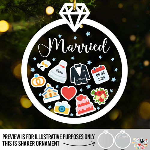 Our Forever Gift To Each Other - Personalized Acrylic Ornament