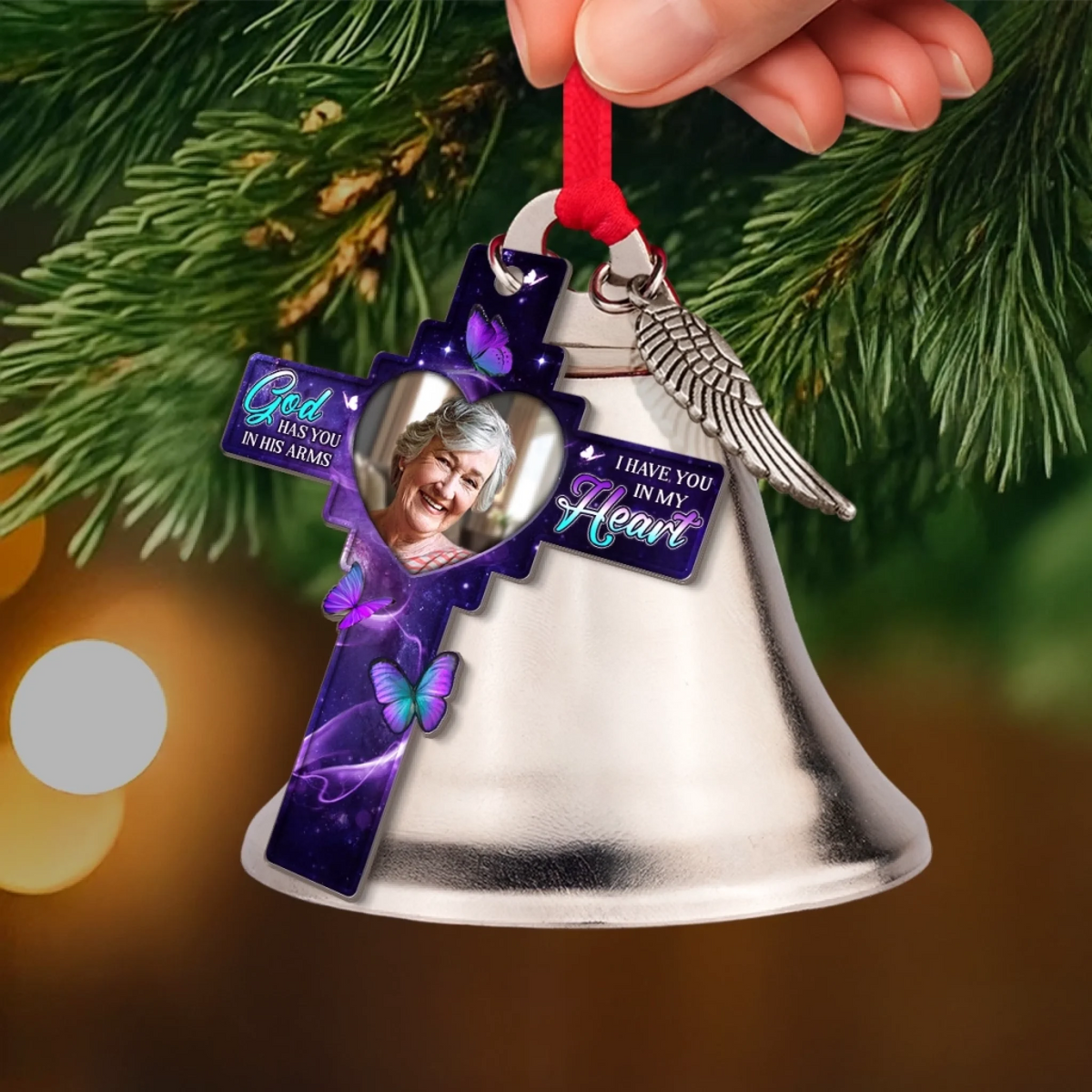 We Hold You In Love - Personalized Bell Ornament With Charms