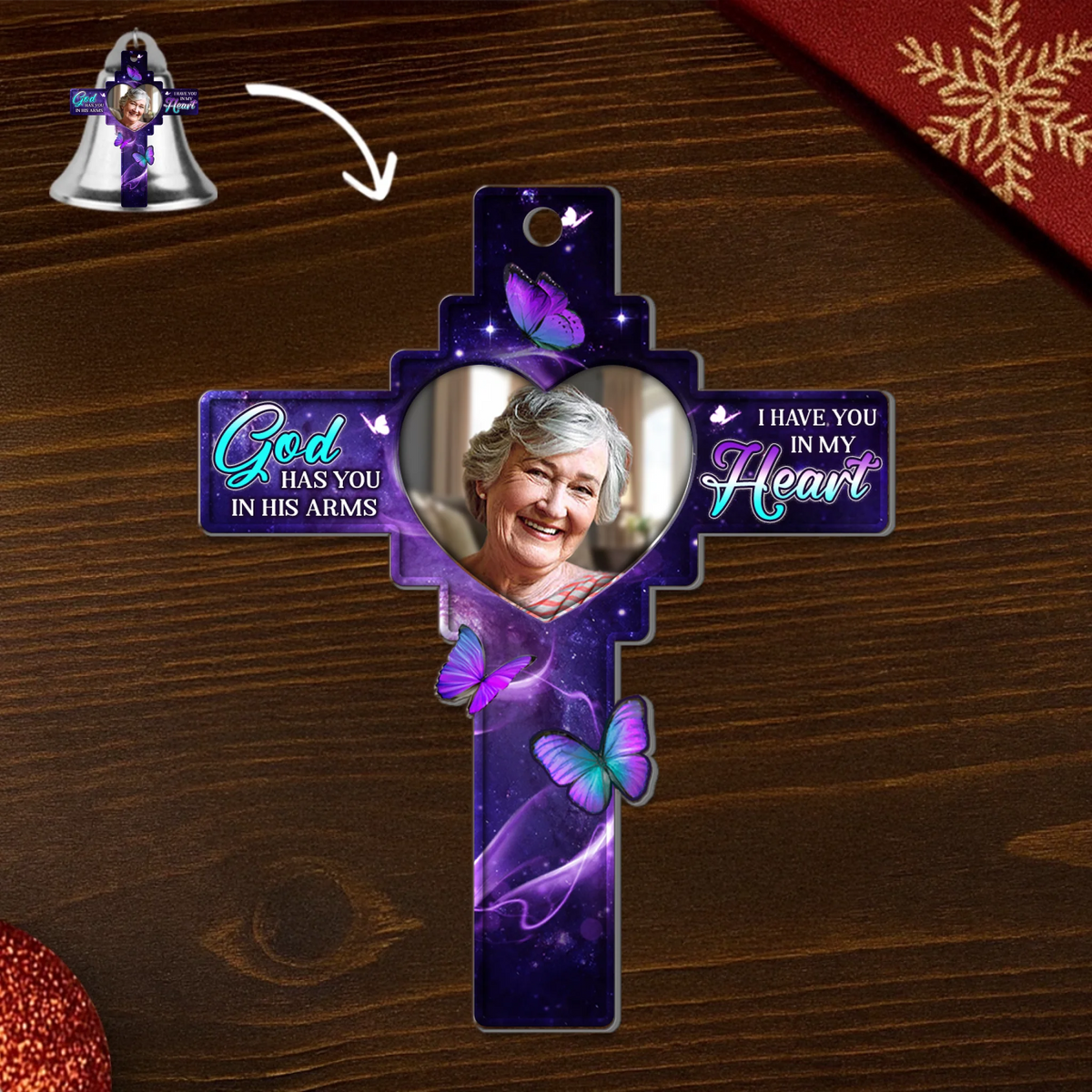 We Hold You In Love - Personalized Bell Ornament With Charms