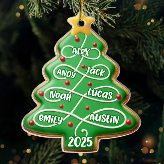 Custom Acrylic Ornament - Personalized Christmas Birthday Gifts For Mom, Dad, Kids - Our Love Is Evergreen