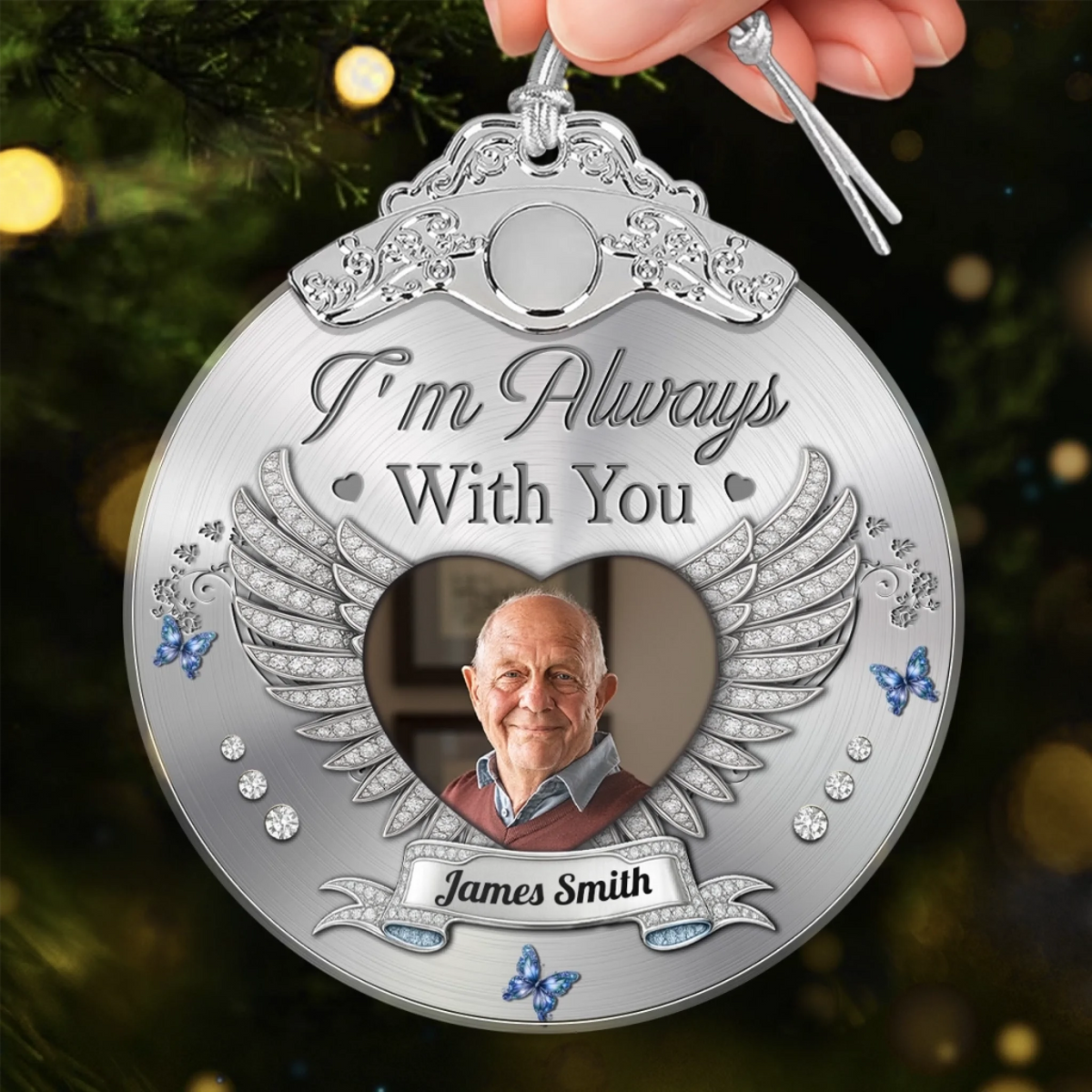 Memorial Sympathy Gifts For Loss Of Mom, Dad - A Life That Shines On - Personalized Acrylic Ornament