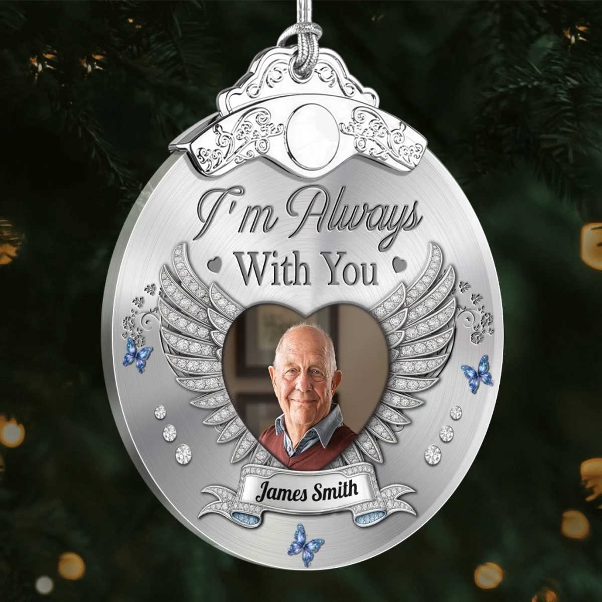 Memorial Sympathy Gifts For Loss Of Mom, Dad - A Life That Shines On - Personalized Acrylic Ornament