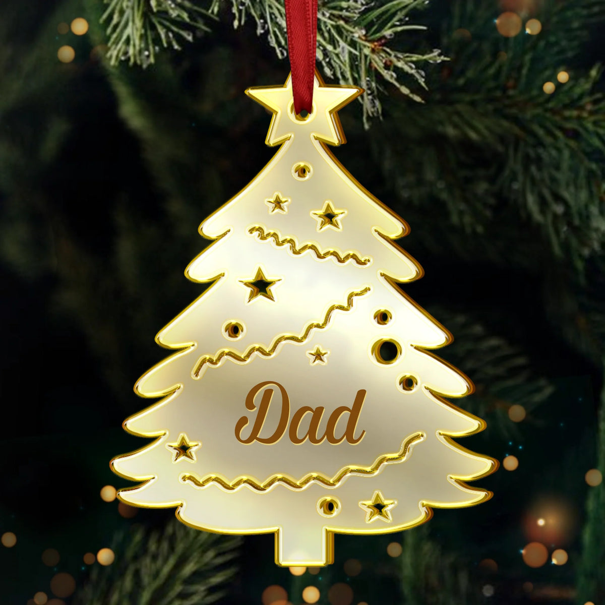 Our Family Tree Shines Bright - Personalized Acrylic Ornament