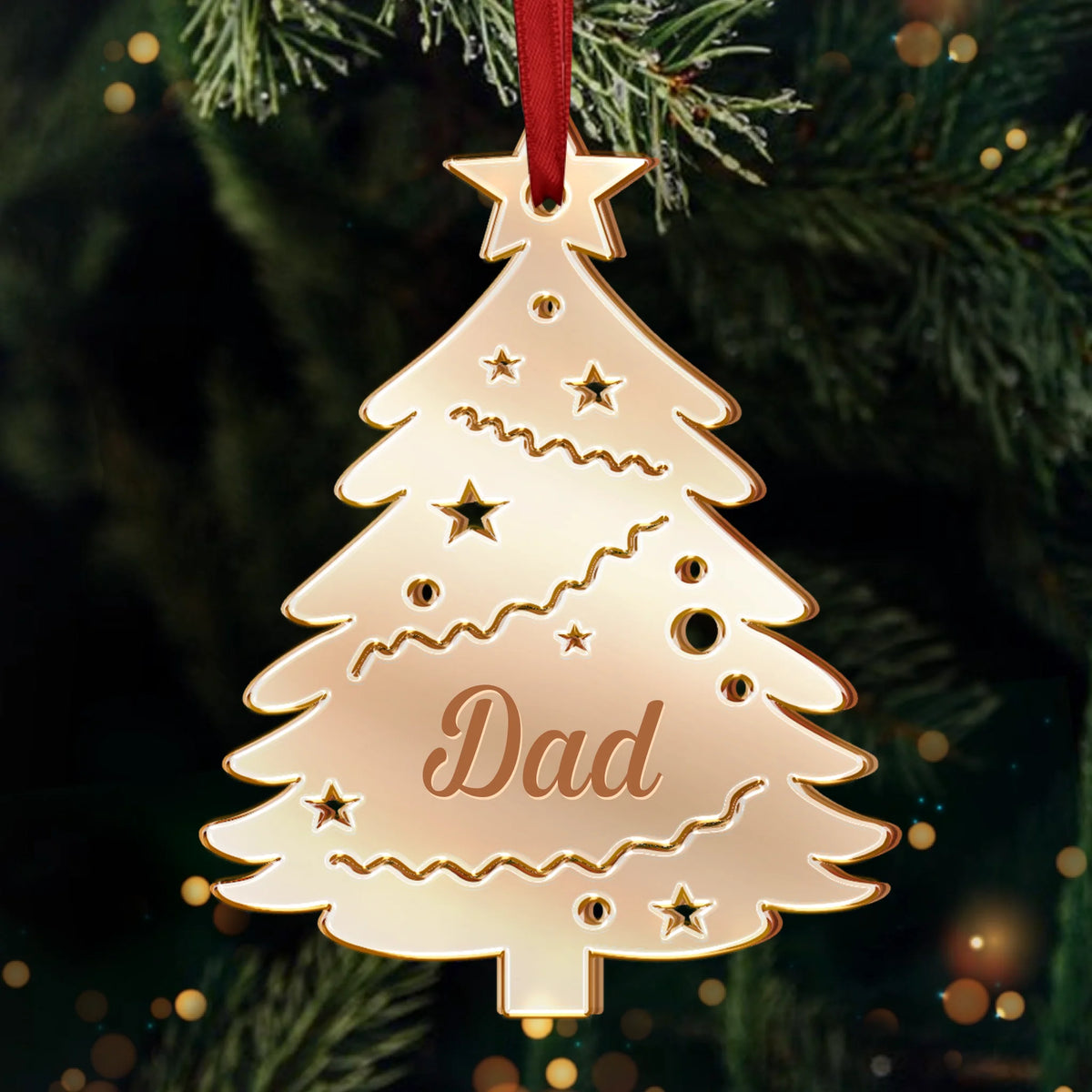 Our Family Tree Shines Bright - Personalized Acrylic Ornament