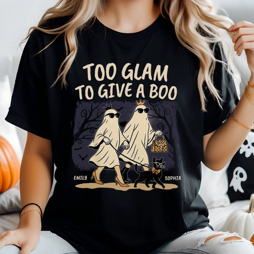 Custom Unisex T-shirt, Premium T-shirt, Hoodie - Personalized Halloween Birthday Gifts For Women, Besties, Sisters, BFF - Best Friends Forever And Boo
