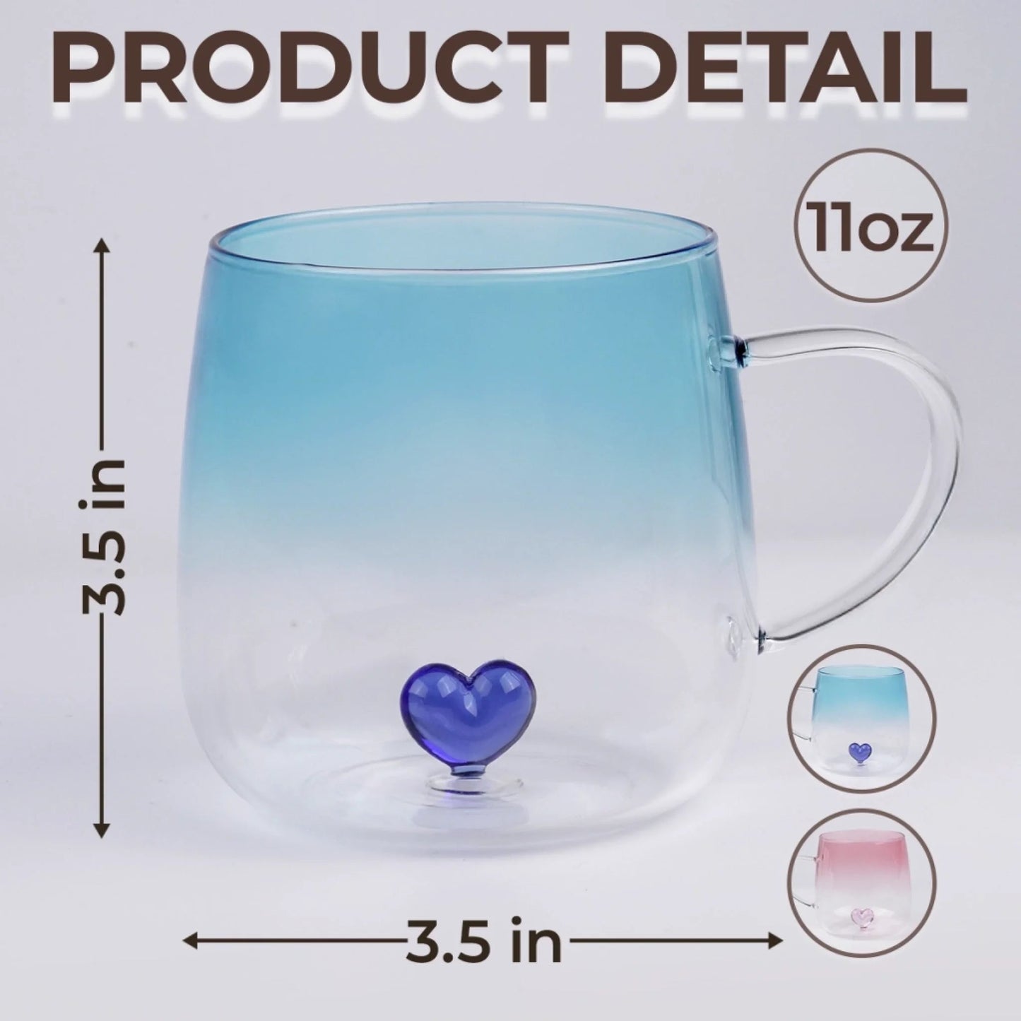 Custom Gradient Glass Mug - Personalized Best Friend Birthday Gifts For Women, Besties, Sisters, BFF - Best Friends, Forever Bond