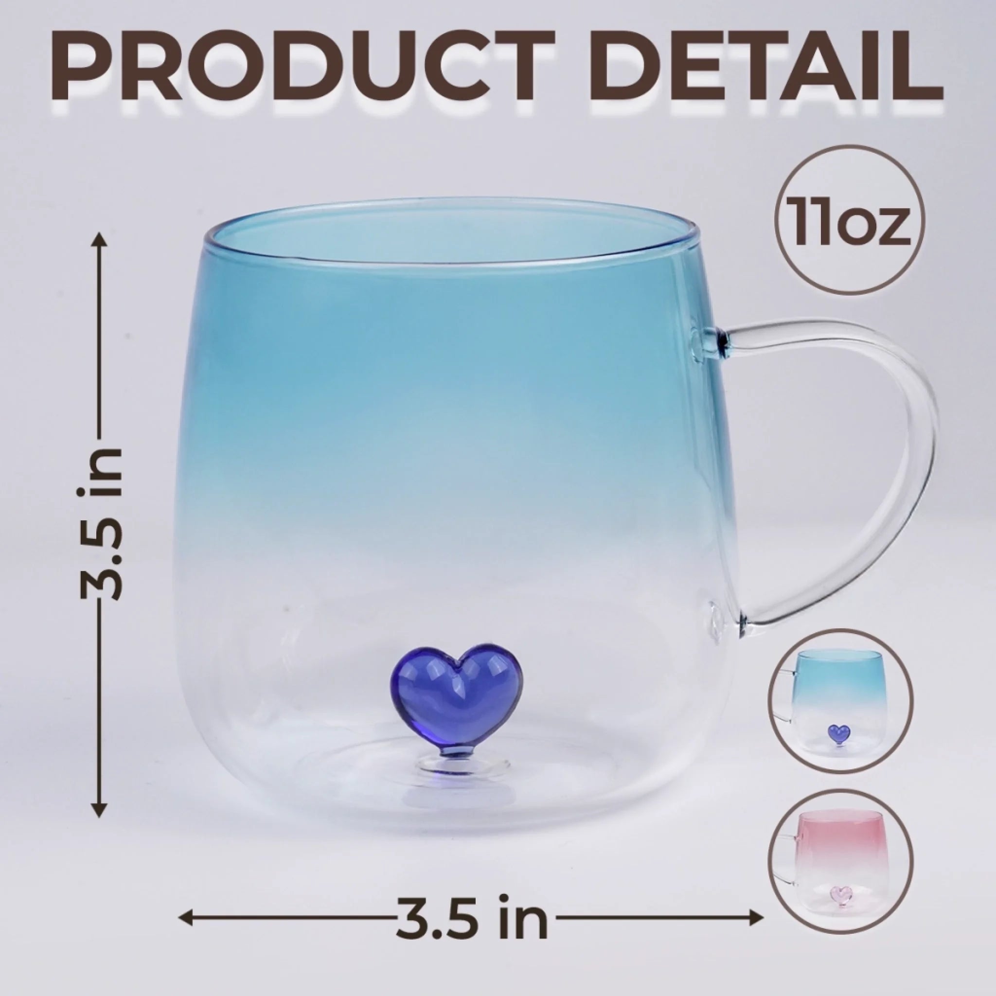 Custom Gradient Glass Mug - Personalized Best Friend Birthday Gifts For Women, Besties, Sisters, BFF - Best Friends, Forever Bond