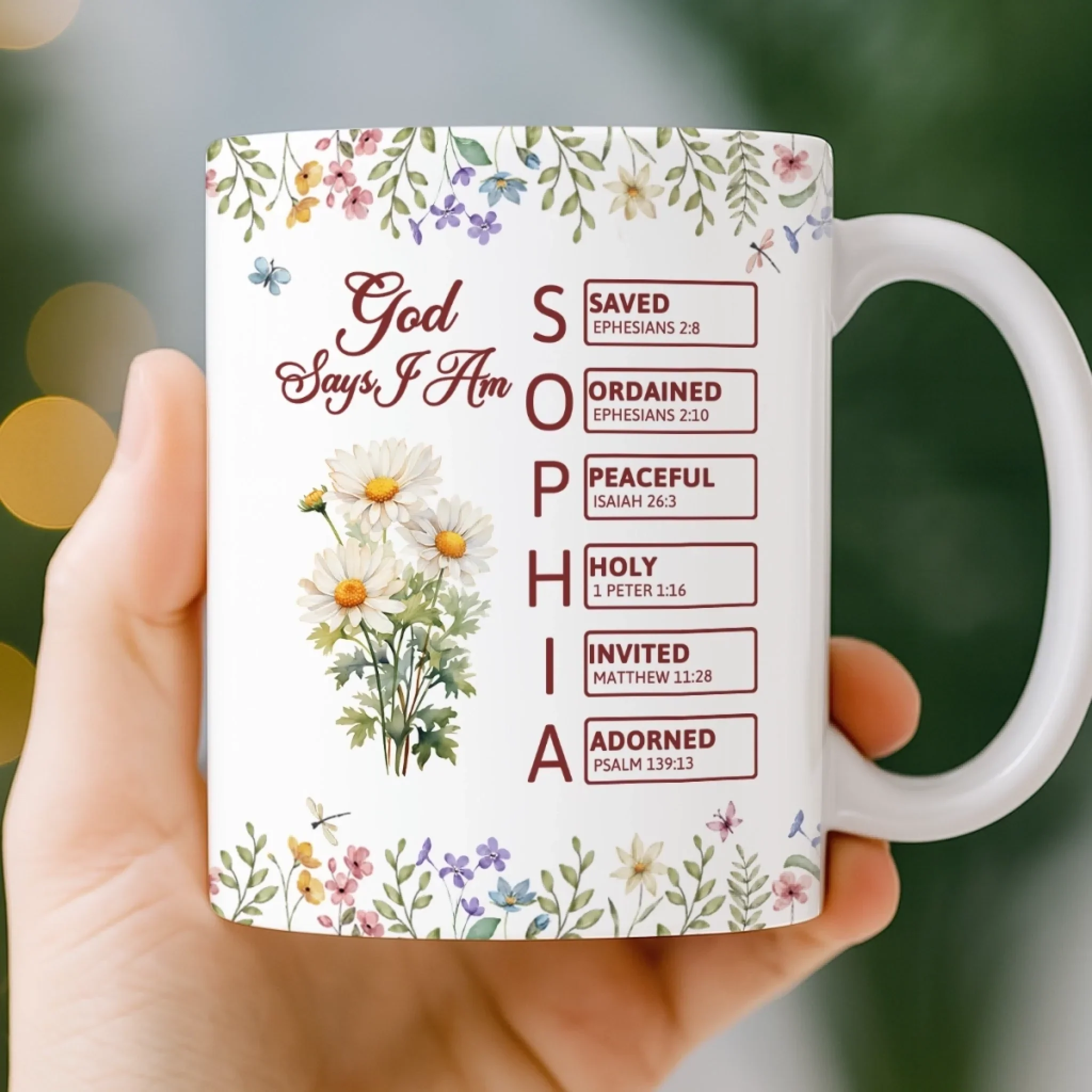 Custom Mug - Personalized Birthday Gifts For Women, Besties, Sisters, BFF, Yourself - Together, Just As God Planned