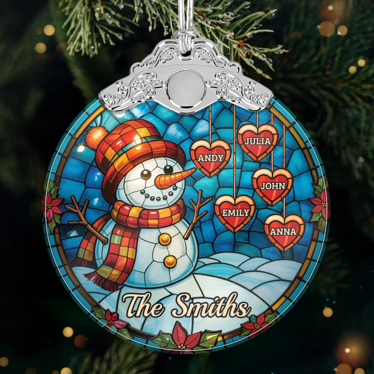 Custom Acrylic Ornament - Personalized Christmas Birthday Gifts For Mom, Dad, Kids - Merry Little Family