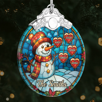 Custom Acrylic Ornament - Personalized Christmas Birthday Gifts For Mom, Dad, Kids - Merry Little Family