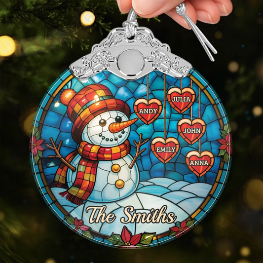 Custom Acrylic Ornament - Personalized Christmas Birthday Gifts For Mom, Dad, Kids - Merry Little Family